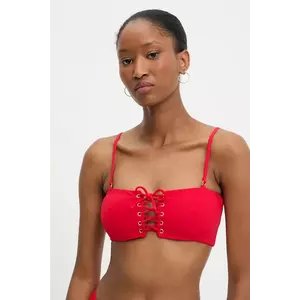 Answear Lab sutien de baie culoarea rosu, cupa usor rigidizata imagine