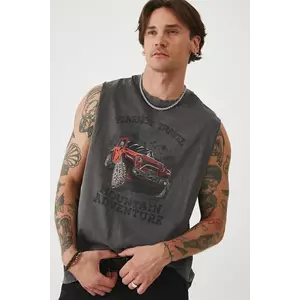 Medicine tricou din bumbac culoarea gri imagine
