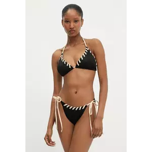 Answear Lab costum de baie din două piese culoarea negru, cupa usor rigidizata imagine