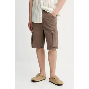 Levi's pantaloni scurți jeans 478 BAGGY CARGO SHORTS culoarea maro, 001GU imagine
