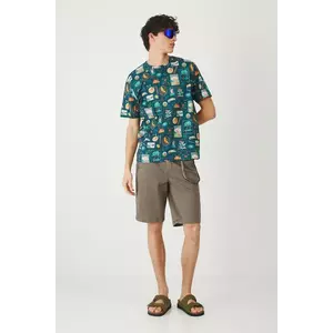 Medicine tricou din bumbac culoarea turcoaz, modelator imagine