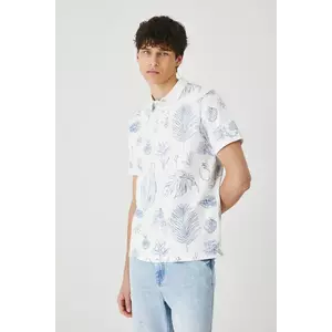 Medicine polo de bumbac culoarea alb, modelator imagine