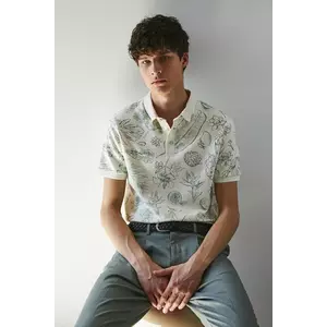 Medicine polo de bumbac culoarea bej, modelator imagine