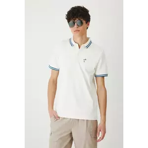 Medicine tricou polo culoarea bej, cu imprimeu imagine