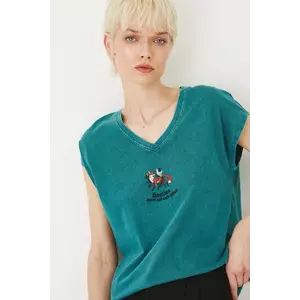 Medicine tricou din bumbac culoarea verde imagine