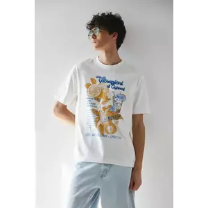 Medicine tricou din bumbac culoarea bej, cu imprimeu imagine