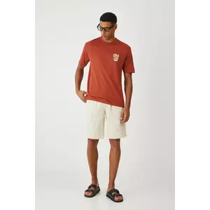 Medicine tricou din bumbac culoarea portocaliu, cu imprimeu imagine