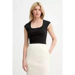 Answear Lab tricou din bumbac culoarea negru imagine