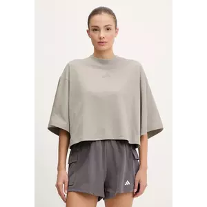 adidas tricou din bumbac City Escape culoarea bej, JC5110 imagine