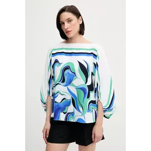 Joseph Ribkoff bluză culoarea alb, cu imprimeu, 252085 imagine