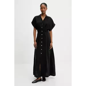 Answear Lab rochie culoarea negru, maxi, evazată imagine
