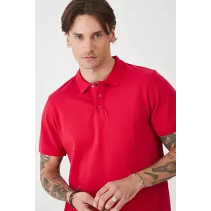 Medicine tricou polo culoarea roz, neted imagine