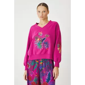 Medicine bluza culoarea roz, cu imprimeu imagine