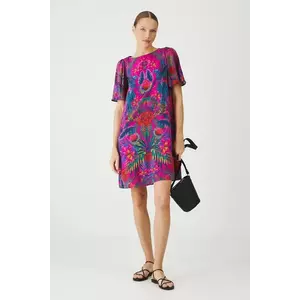 Medicine rochie culoarea roz, mini, oversize imagine