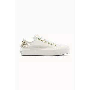 Converse teniși Chuck Taylor All Star Lift culoarea alb, A11866C imagine