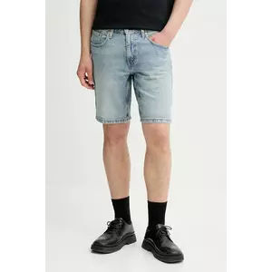 Levi's pantaloni scurti jeans culoarea gri imagine