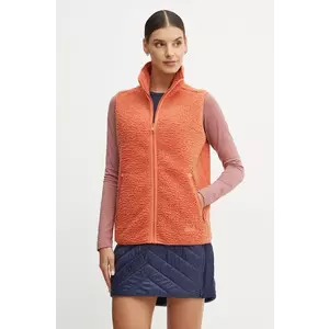 Jack Wolfskin vesta femei, culoarea portocaliu, de tranzitie imagine