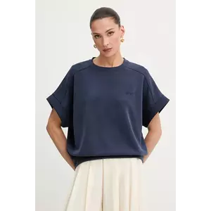 BOSS Orange tricou culoarea bleumarin, 50543499 imagine