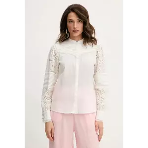 BOSS Orange cămașă din bumbac culoarea alb, regular, 50538348 imagine