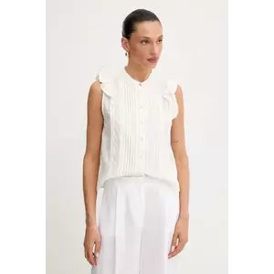 BOSS Orange cămașă din bumbac culoarea alb, regular, 50540421 imagine
