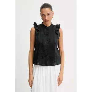 BOSS Orange cămașă din bumbac culoarea negru, regular, 50540421 imagine