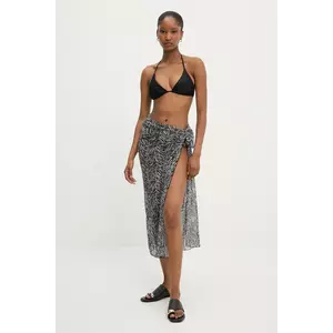 Answear Lab costum de baie din două piese culoarea negru, cupa usor rigidizata imagine
