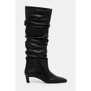 Alohas ghete de piele Kalila femei, culoarea negru, cu toc cui, S100549-01 imagine
