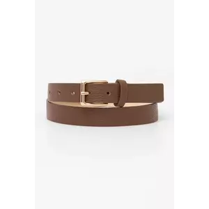Answear Lab curea de piele culoarea bej imagine