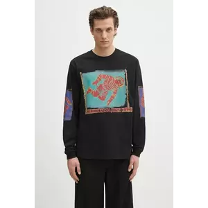 Billionaire Boys Club longsleeve din bumbac culoarea negru, cu imprimeu imagine