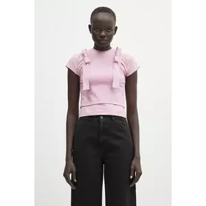 AMBUSH tricou Layered Ribbon Baby T-Shirt culoarea violet, 12115401 imagine