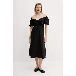 Answear Lab rochie culoarea negru, mini, dreaptă imagine