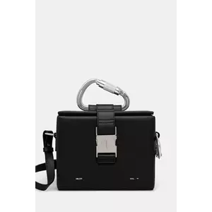 Heliot Emil poșetă de piele culoarea negru, SS25_15_001_BLK01_CO imagine