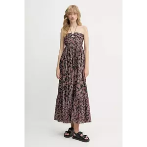 BOSS Orange rochie culoarea negru, maxi, evazați, 50538359 imagine