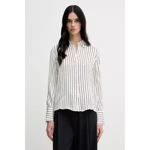 Pedro del Hierro cămașă culoarea bej, cu guler clasic, relaxed, 6639061 imagine