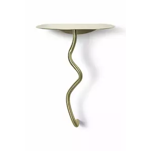 ferm LIVING masă de perete Curvature Wall Table culoarea galben imagine