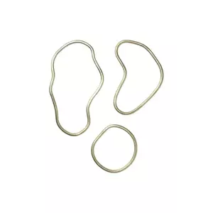 ferm LIVING suport pentru mâncăruri fierbinți Pond Trivets 3-pack culoarea galben imagine