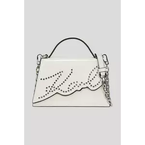 Karl Lagerfeld poșetă de piele culoarea alb, A3W30044 imagine