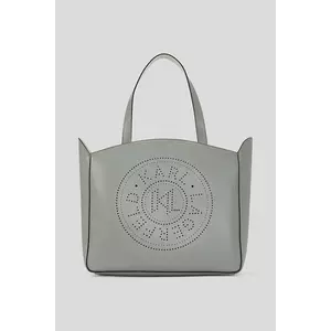 Karl Lagerfeld poșetă de piele culoarea gri, A3W30043 imagine