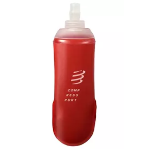 Compressport bidon apă Ergoflask 500ml culoarea roșu, XBPU8233 imagine