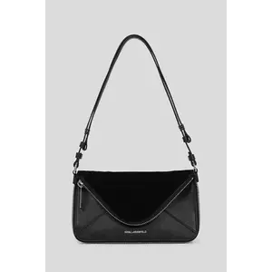 Karl Lagerfeld poșetă de piele culoarea negru, A3W30083 imagine