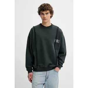 MM6 Maison Margiela hanorac de bumbac culoarea gri, uni, SH2GU0019 imagine
