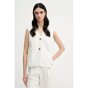 Pedro del Hierro blazer din amestec de in culoarea bej, un singur rând de nasturi, 7319821 imagine