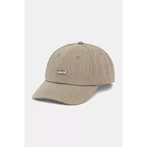 Levi's șapcă de baseball din bumbac culoarea verde, cu imprimeu, 000MP-0002 imagine