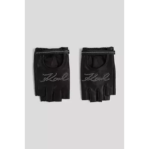Karl Lagerfeld mănuși culoarea negru, A3W33032 imagine