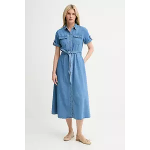 Answear Lab rochie din denim midi, evazată imagine