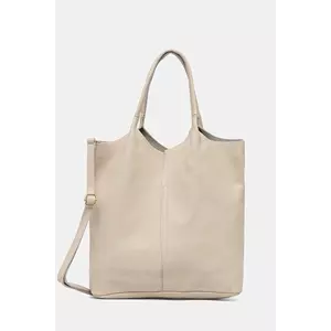 Answear Lab poseta de piele culoarea bej imagine