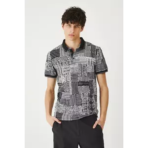 Medicine tricou polo culoarea negru, modelator imagine