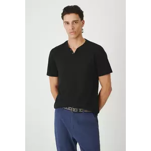 Medicine tricou din bumbac culoarea negru, neted imagine