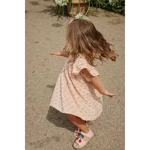 Konges Sløjd rochie COCO DRESS GOTS culoarea portocaliu, mini, evazați, KS103059 imagine