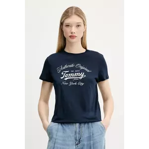 Tommy Jeans tricou culoarea bleumarin, DW0DW21404 imagine
